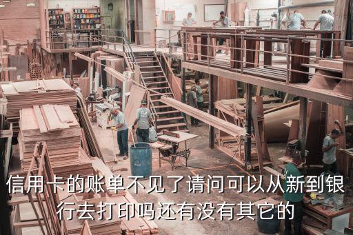 信用卡的賬單不見了請問可以從新到銀行去打印嗎還有沒有其它的