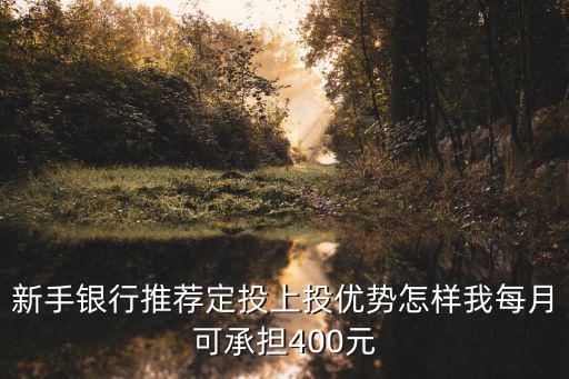 新手銀行推薦定投上投優(yōu)勢(shì)怎樣我每月可承擔(dān)400元