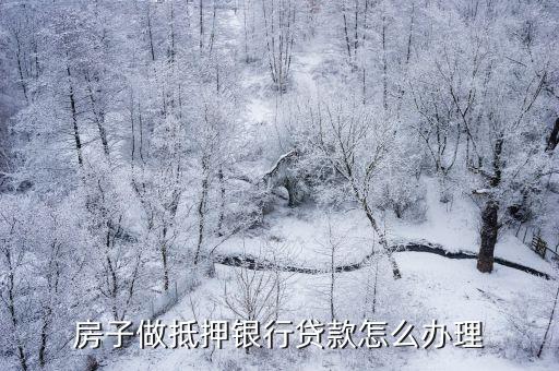 房子抵押給銀行 拿貸款怎么辦，北京個(gè)人房子抵押銀行貸款怎么辦