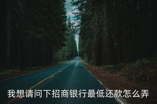 招商的最低還款怎么還款方式，我想請(qǐng)問(wèn)下招商銀行最低還款怎么弄