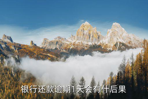 銀行還款逾期1天會(huì)有什后果