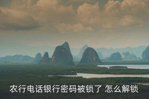電話農(nóng)行說密碼已鎖定怎么辦，打農(nóng)業(yè)銀行客服電話查詢東西密碼輸入是對的卻說密碼已鎖定我到