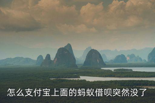 螞蟻借唄怎么突然停了，我的螞蟻借唄怎么突然就沒(méi)了