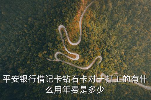 平安銀行借記卡鉆石卡對(duì)一打工的有什么用年費(fèi)是多少