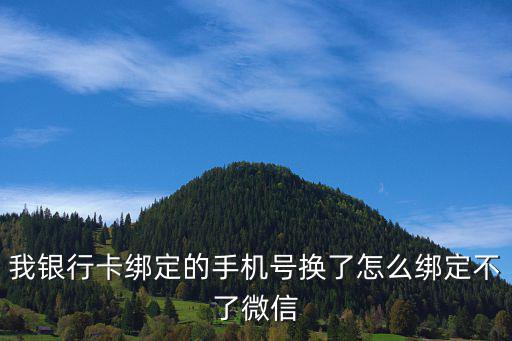 我銀行卡綁定的手機(jī)號(hào)換了怎么綁定不了微信
