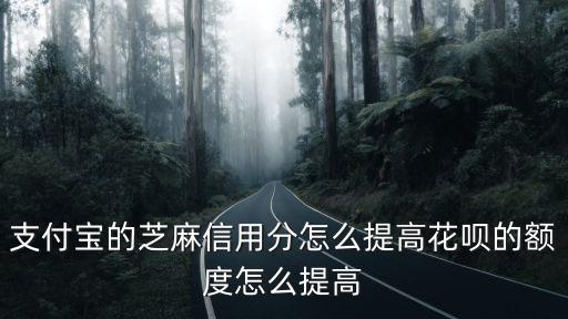 支付寶的芝麻信用分怎么提高花唄的額度怎么提高