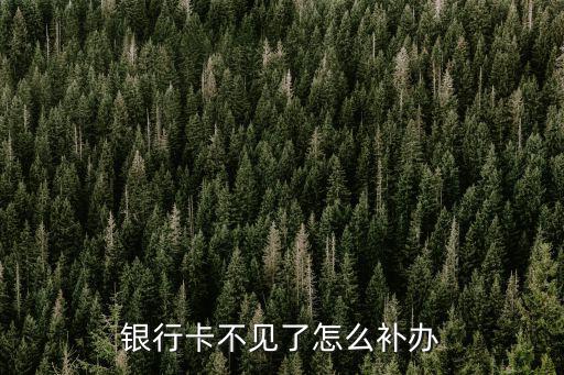 銀行卡卡丟了怎么補(bǔ)卡，銀行卡掉了怎么補(bǔ)卡
