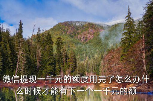 微信提現額度用完怎么辦，求助一下微信20W支付額度用光了如何處理提現