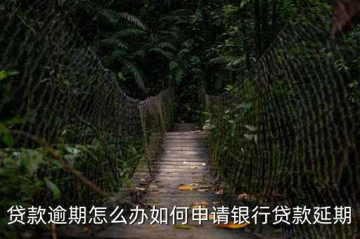 銀行貸款的逾期怎么辦，貸款逾期怎么辦如何申請銀行貸款延期