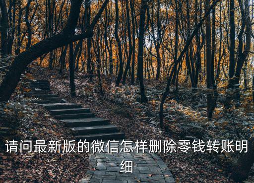 請(qǐng)問(wèn)最新版的微信怎樣刪除零錢(qián)轉(zhuǎn)賬明細(xì)