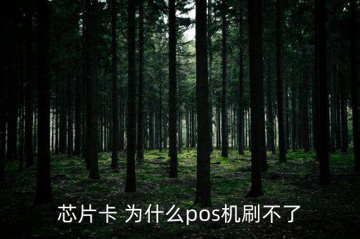 芯片卡 為什么pos機(jī)刷不了