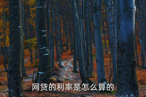網(wǎng)貸款利息怎么算的，誰能告訴我一下網(wǎng)貸利息是怎么算的