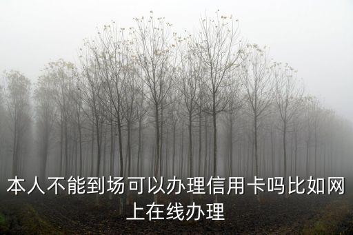 本人不能到場可以辦理信用卡嗎比如網(wǎng)上在線辦理
