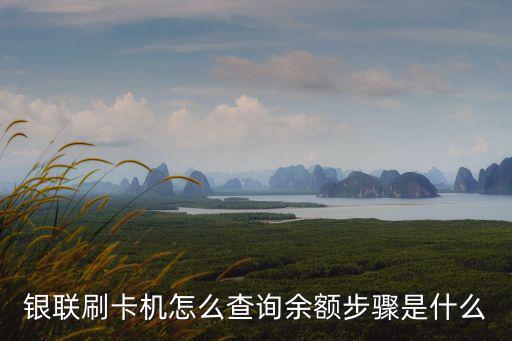 銀聯(lián)刷卡機怎么查詢余額步驟是什么
