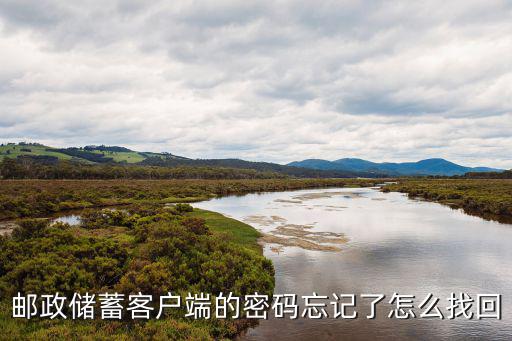郵政儲(chǔ)蓄客戶端的密碼忘記了怎么找回