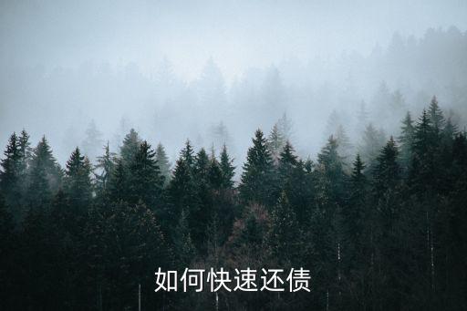 如何快速還債
