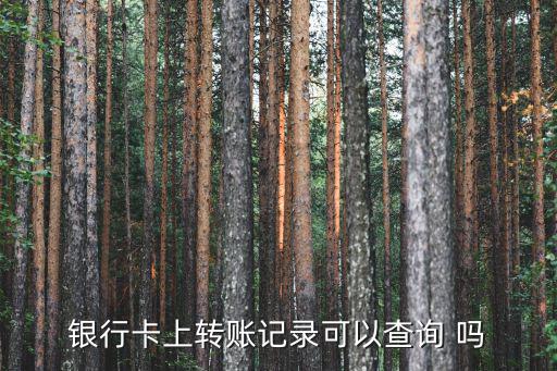 怎么在銀行查轉(zhuǎn)賬記錄查詢嗎，銀行轉(zhuǎn)帳記錄怎么找
