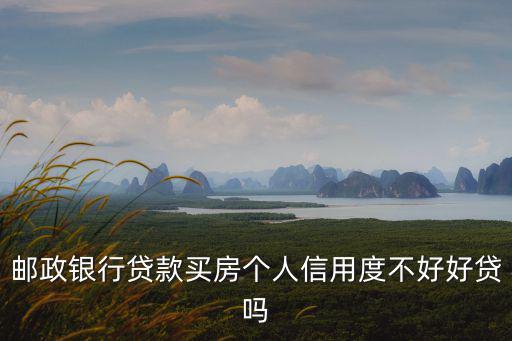 郵政銀行貸款買房個(gè)人信用度不好好貸嗎