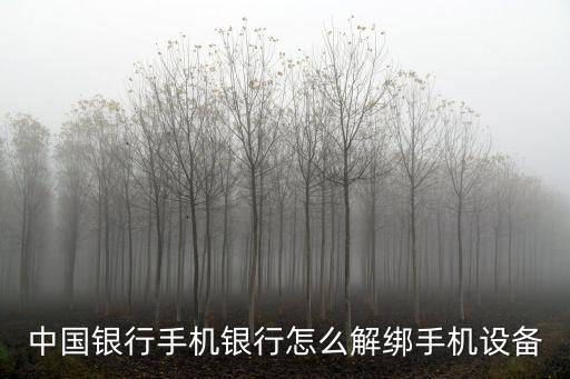 中行卡怎么解除綁定，手機中國銀行怎么解除綁定銀行卡