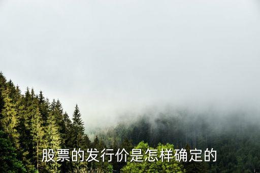 發(fā)行價(jià)怎么定的，股票發(fā)行價(jià)格怎么算