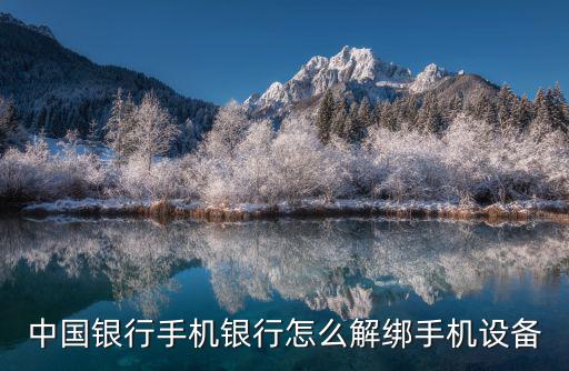 中國銀行手機銀行怎么解綁手機設(shè)備