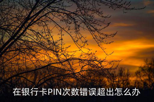 銀行卡超過錯誤次數(shù)怎么辦，在銀行卡PIN次數(shù)錯誤超出怎么辦