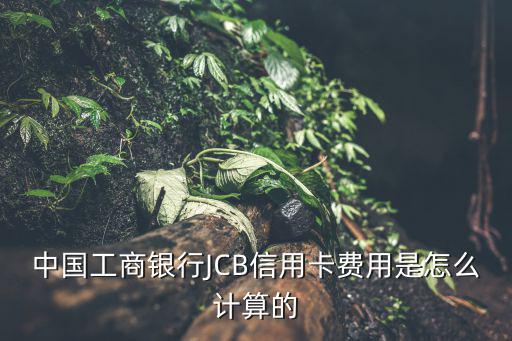 中國工商銀行JCB信用卡費(fèi)用是怎么計(jì)算的