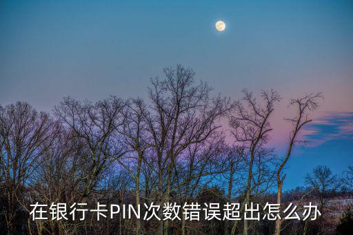 在銀行卡PIN次數(shù)錯誤超出怎么辦