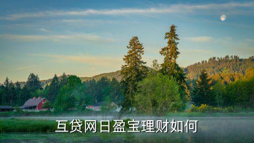 互貸網(wǎng)日盈寶理財(cái)如何
