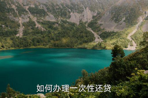 貸款想一次還清怎么辦理，助學(xué)貸款一次性還清 怎么辦理