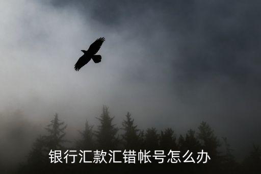 銀行匯款匯錯帳號怎么辦