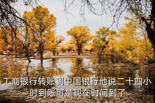工商銀行轉(zhuǎn)賬到中國(guó)銀行他說(shuō)二十四小時(shí)到賬可是現(xiàn)在時(shí)間到了