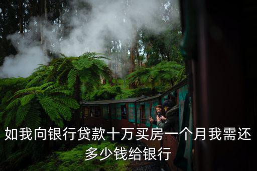 房屋貸款10萬(wàn)怎么還款多少，房屋抵押貸款十萬(wàn)十年期的月還貸多少