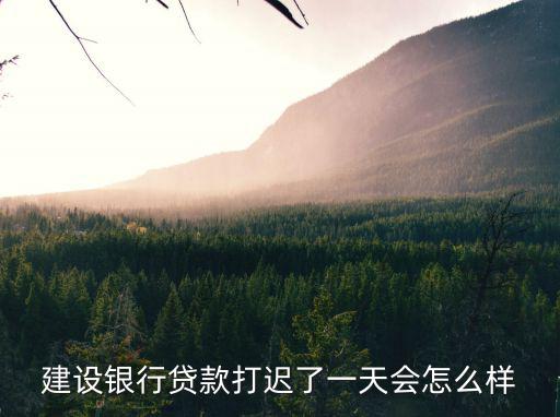 建設(shè)銀行貸款打遲了一天會怎么樣
