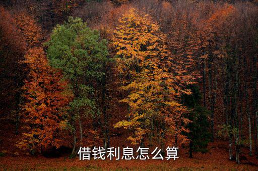 借錢(qián)利息怎么算