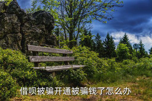 借唄被騙開(kāi)通被騙錢了怎么辦