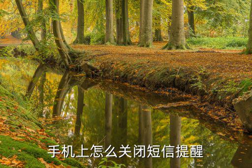 手機(jī)上怎么關(guān)閉短信提醒