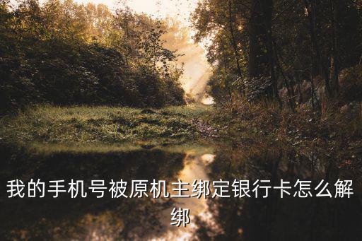 我的手機(jī)號(hào)被原機(jī)主綁定銀行卡怎么解綁
