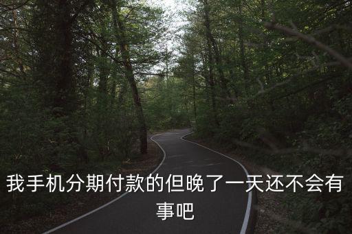 我手機分期付款的但晚了一天還不會有事吧