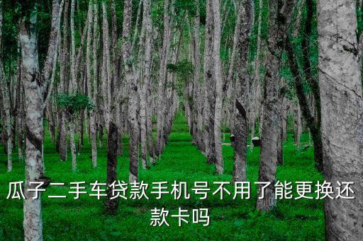 瓜子二手車(chē)貸款手機(jī)號(hào)不用了能更換還款卡嗎