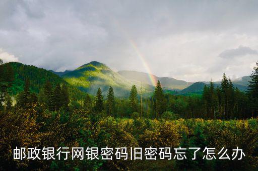 郵儲銀行原登錄密碼忘了怎么辦，郵政網(wǎng)上銀行登錄密碼忘記了怎么辦
