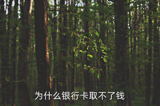 為什么銀行卡取不了錢