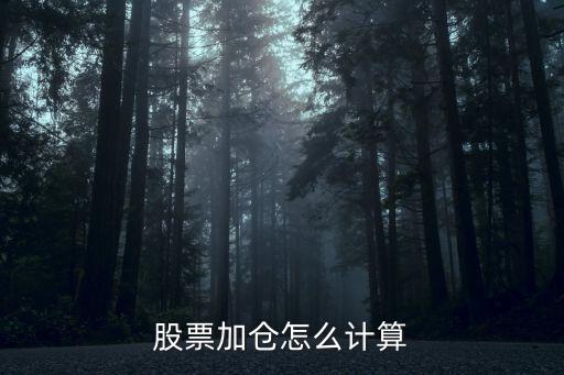股票加倉(cāng)怎么計(jì)算