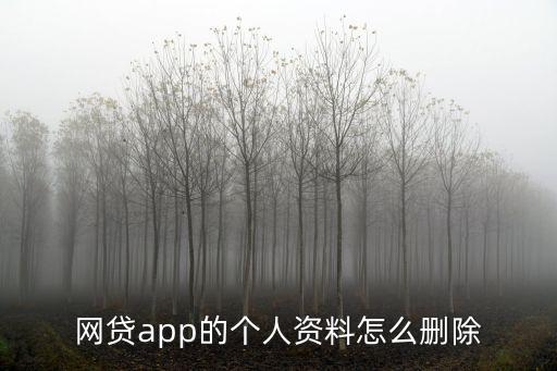 怎么刪除網(wǎng)上貸款信息嗎，我在網(wǎng)上貸款填寫的資料怎么刪除我現(xiàn)在不想申請(qǐng)了