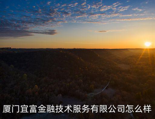 廈門宜富金融技術(shù)服務(wù)有限公司怎么樣