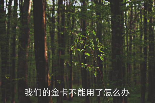 銀行金卡過期了怎么辦理，我們的金卡不能用了怎么辦