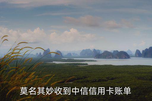 莫名其妙收到中信信用卡賬單