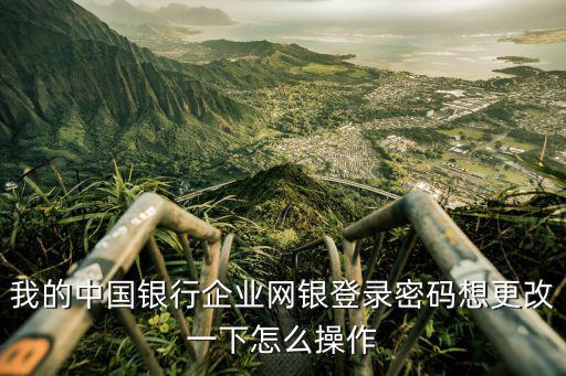 我的中國銀行企業(yè)網(wǎng)銀登錄密碼想更改一下怎么操作