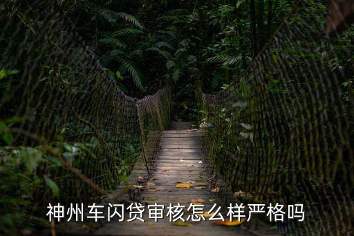 神州車(chē)閃貸審核怎么樣嚴(yán)格嗎