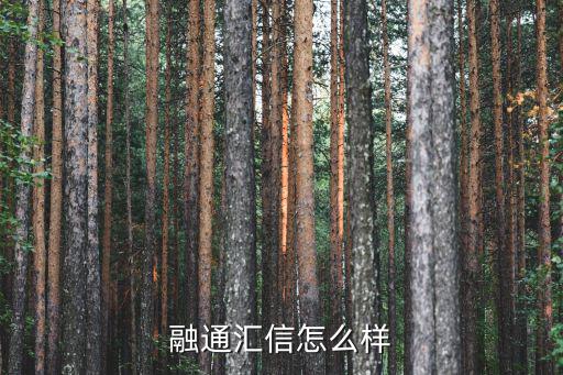 融通匯信怎么樣